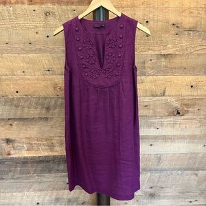 *SOLD* BANANA REPUBLIC 100% Linen Shift Dress, Purple, Size S
